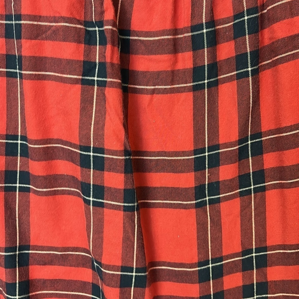 Madewell Women’s Top Size M Red Black Plaid Sleeveless Button Front 100% Cotton - Picture 7 of 10